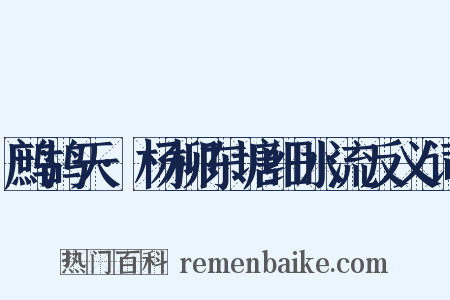 鹧鸪天·杨柳东塘细水流反义词是什么意思的图片
